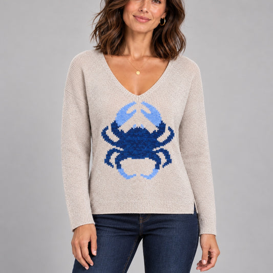 The Blue Crab Coastal Sweater