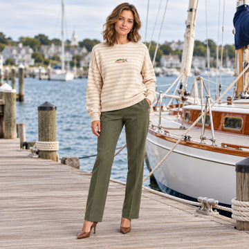 The Harbor Stripe Fish Sweater